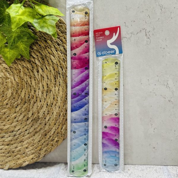 خط کش شفاف ژله ای رنگین کمان