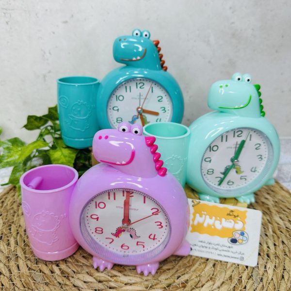 ساعت رومیزی فانتزی طرح دایناسور