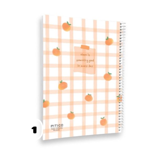 دفتر خط دار مجلد ۸۰برگ پیتیکو سری pastel