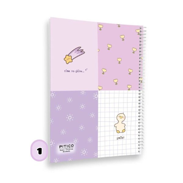 دفتر خط دار مجلد ۸۰برگ پیتیکو سری mood