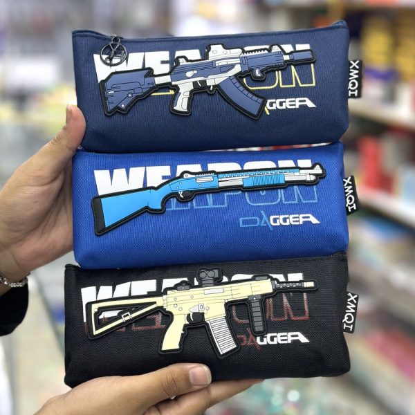 جامدادی تک زیپ طرح تفنگ وارداتی